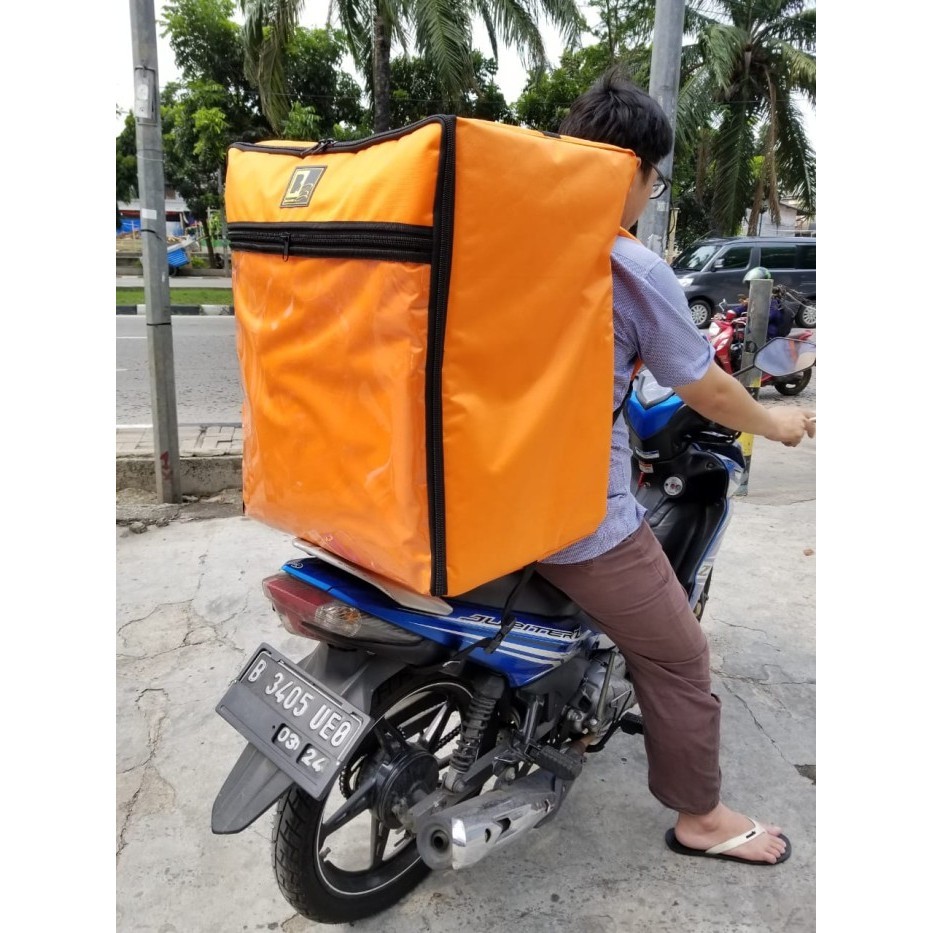 BIG BAGG TAS DELIVERY RANSEL TAS OJOL TAS KURIR BOX JUMBO - Orange -llc