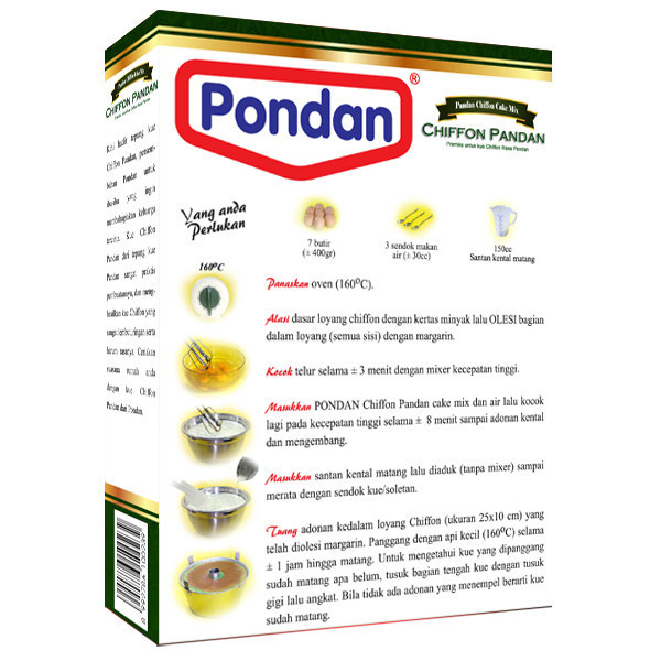 

Pondan Chiffon pandan