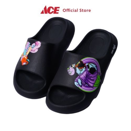 Ace Ataru Sandal Thick Slides Muklay - Hitam, 38/39