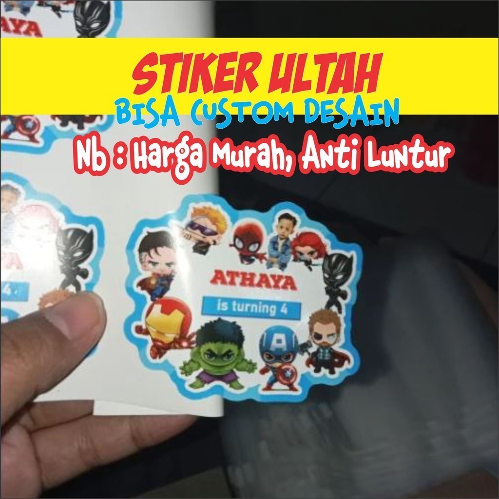 

(isi 20 pcs) Cetak Stiker Label Ulang Tahun Birthday Sticker Custom Part 2 Label Jaya