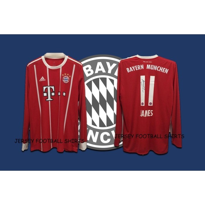 Original Jersey Bayern Munchen Home 2017-2018 James Rodriguez (Signed)