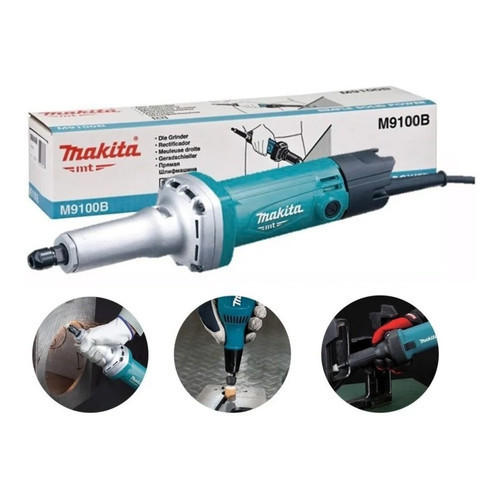 MAKITA M9100B Gerinda Botol Bor Tunner Lurus Die Grinder Shank 6mm 1/4 Inch M 9100 B 480W