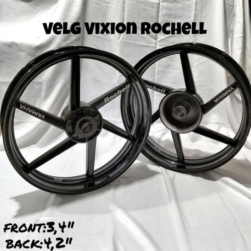 VELG VIXION DEPAN 350 BELAKANG 450 ROCHELL VELG YAMAHA VIXON ROCHELL