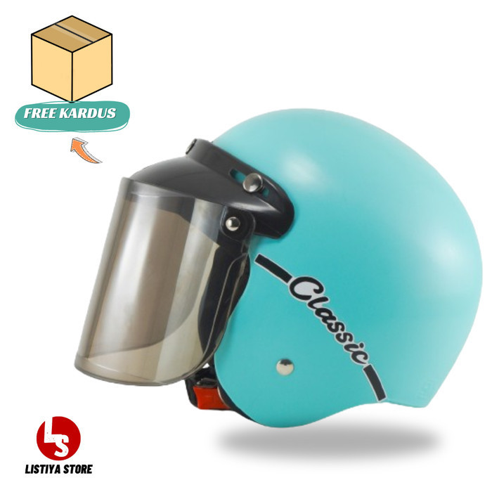 Bigsale✨ -Helm Bogo Hijab Wanita Terbaru Sudah SNI - ROBINS, CEMBUNG GELAP