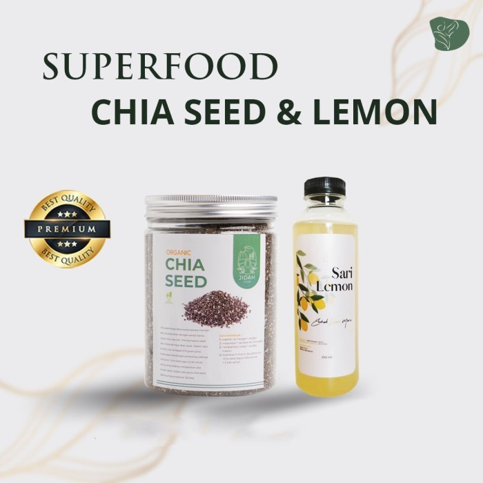 

YP Paket Diet Super Food Sari Lemon Asli Chia Seed biji chia Asli non GMO