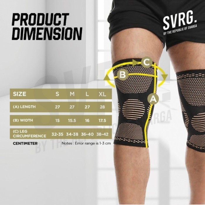 Best Promo -[pipit_id1] SVRG. Knee Brace Support - Patella Compression Protector - Deker Lutut - Kne