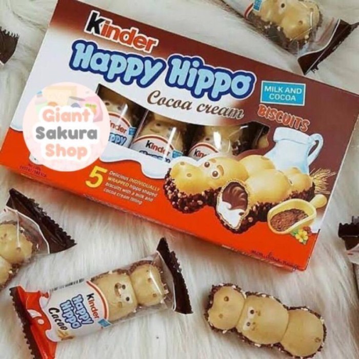 

Kinder Happy Hippo / cemilan impor / Snack impor / coklat
