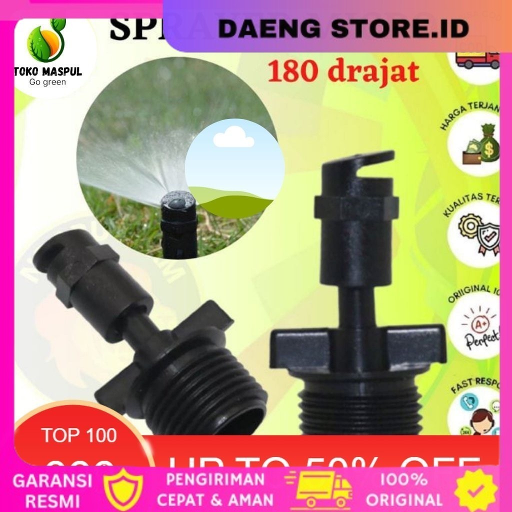 SPRINKLER SPRAYER MIKRO 180 DERAJAT KINCIR AIR TAMAN PERTANIAN BERKEBUN-COD