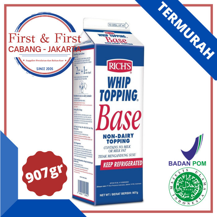 

Best Seller- Rich Whip Topping Base 907 gram