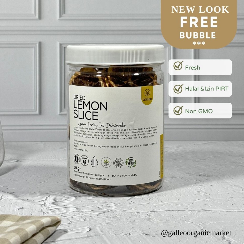 

Lemon Kering Iris / Dried Lemon Slice Organik Galleo