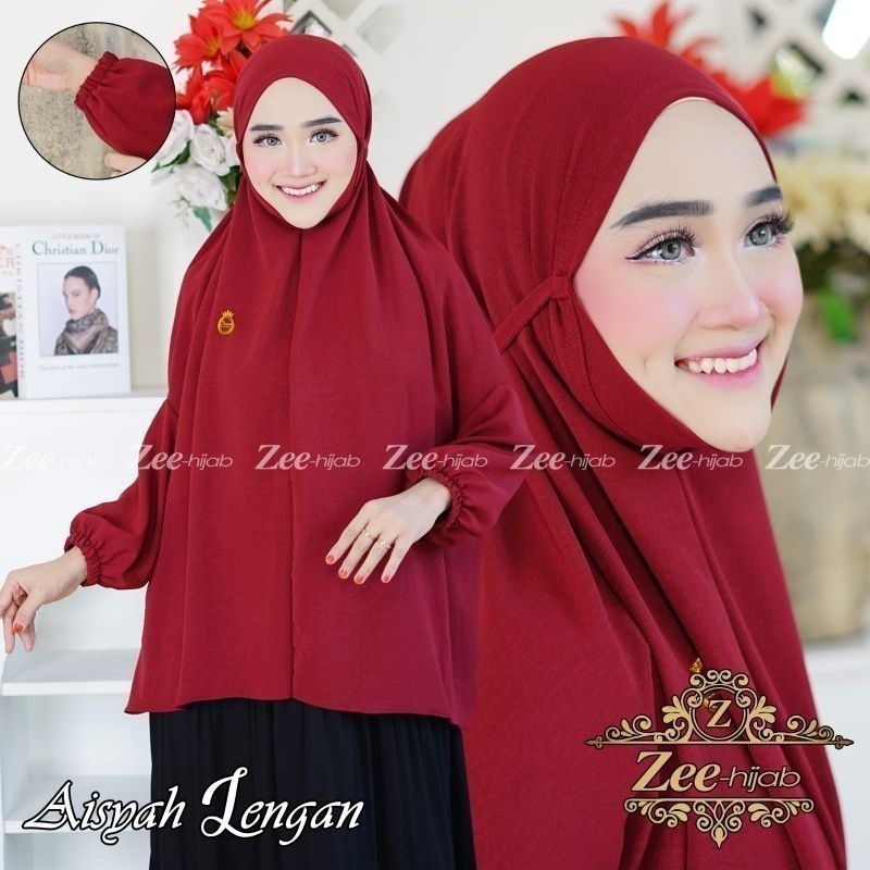 BERGO AISYAH LENGAN / BERGO LENGAN JUMBO / BERGO LENGAN INSTAN / JILBAB JUMBO LENGAN