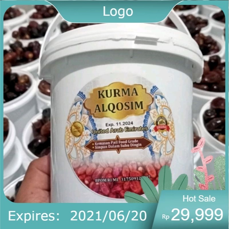 

( Exp des 2026 )Kurma Sukari 1kg Gram ember asli