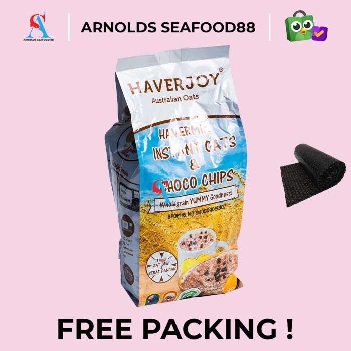 

Terbaru- haverjoy havermout instant oats & choco chips 1kg