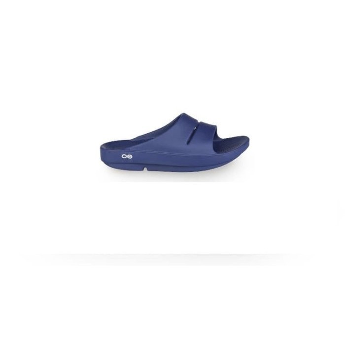 Murmer OOFOS Unisex Sandal Ooah Slide (Barang ORIGINAL) - Navy, 36 - 46