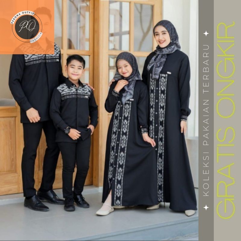 Set couple tenun - baju couple tenun - baju couple keluarga - kemeja tenun - gamis tenun