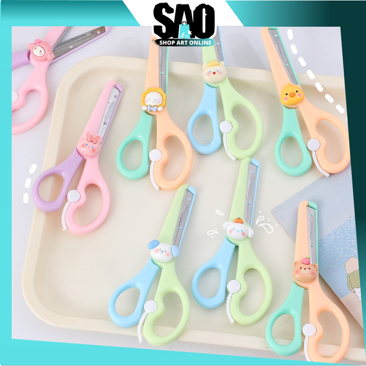 

SAO - 6296 Portable Mini Scissors / Gunting Karakter untuk Anak