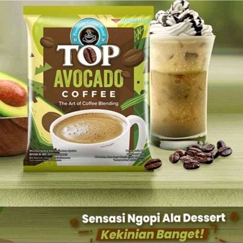 

A565-1 sachet Top coffee Avocado Coffee 25gr Kopi Rasa Avocade Ecer