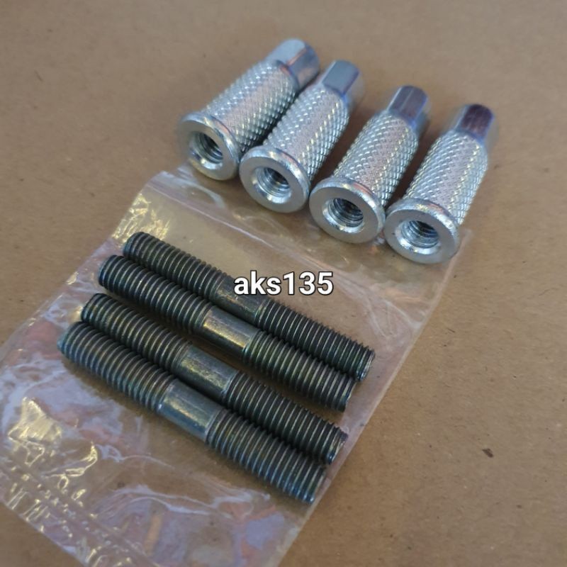 Paket Baut tanam dan mur nanas head/blok rxking rx king