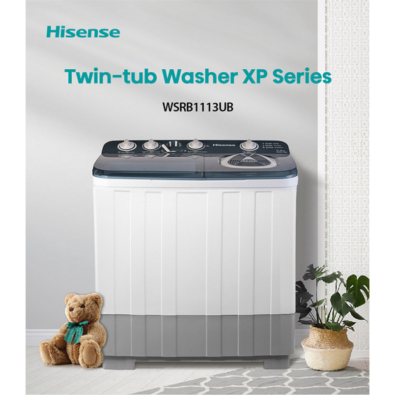 [ORIGINAL] Mesin Cuci  8 kg dan 11 kg Hisense  2 tabung