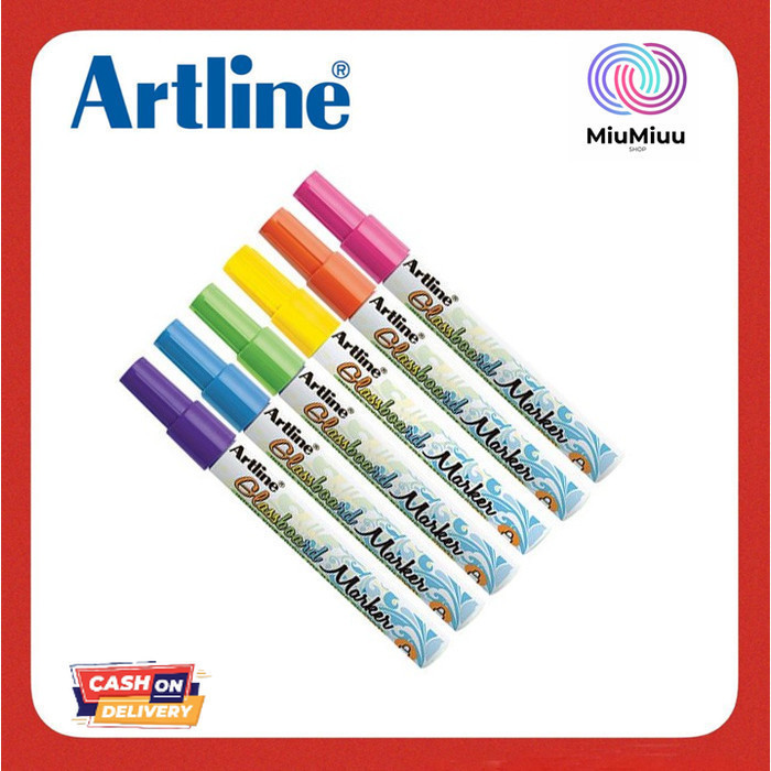 

✨LARIS✨ -SPIDOL KACA PAPAN TULIS GLASSBOARD MARKER ARTLINE EPG-4 (3pcs)