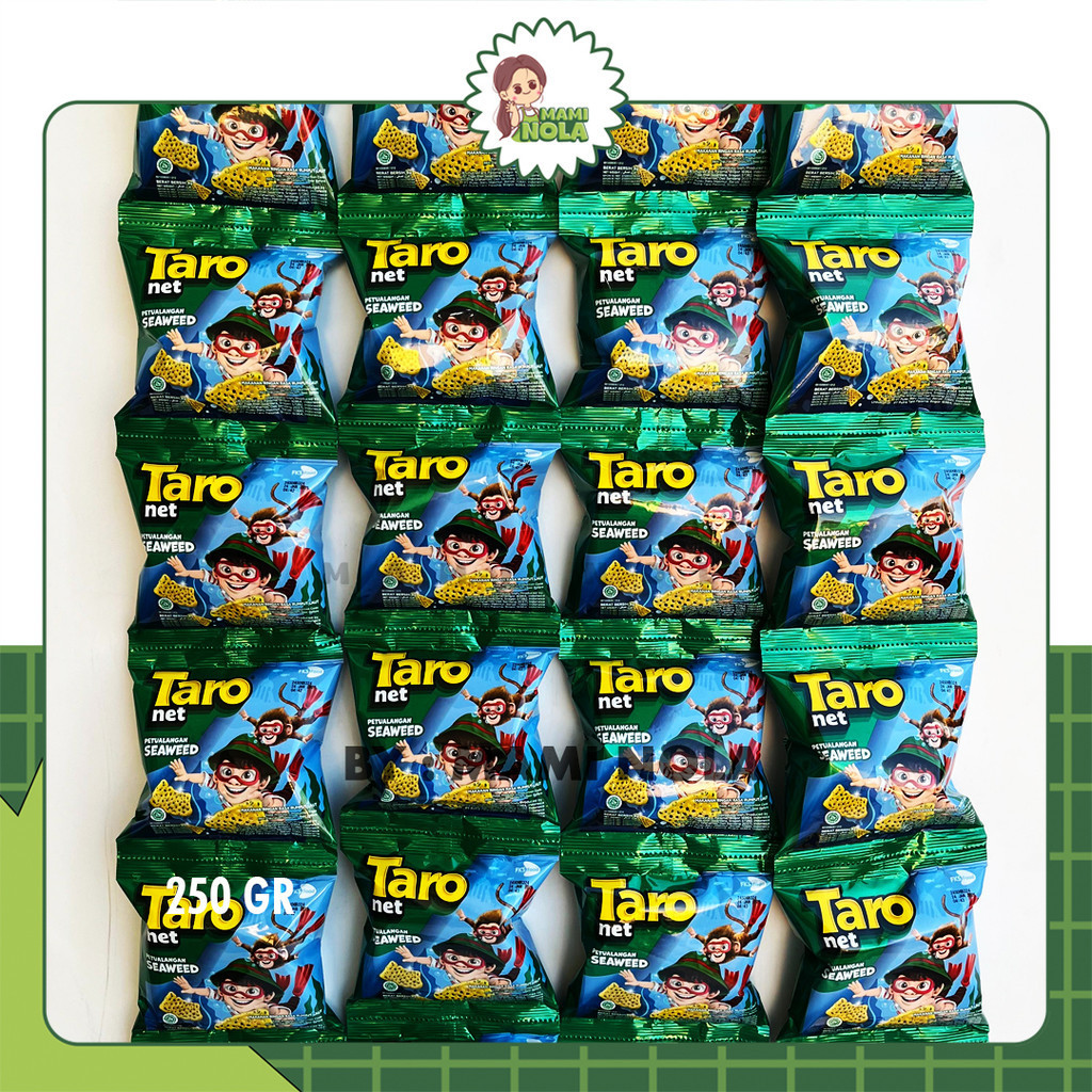 

Taro Net Renceng Potato BBQ Seaweed 1 Renteng isi 10pc