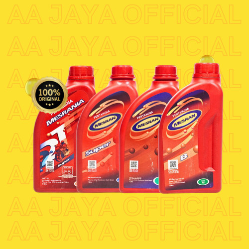 OLI MESRAN PERTAMINA ORIGINAL MESRANIA 2T, MESRAN SAE 40, MESRAN 1L 0,8L, MESRAN SAE B 1L