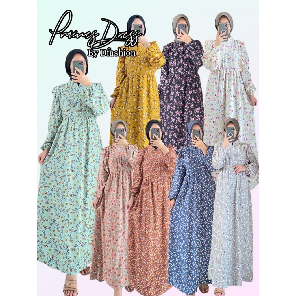 Dress Rayon Ruffle Gamis Ruffle Dada Dress Rayon Viscose Dress Simpel Dress Rayon