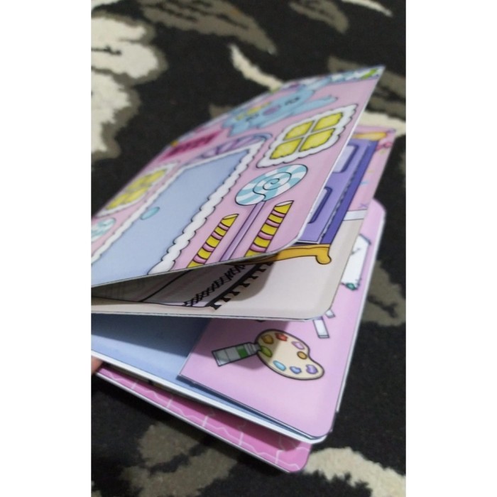 Best[SALE] Quiet Book CAT HOUSE PAPER DOLL ANAK MAINAN EDUKASI - Sudah Di Susun