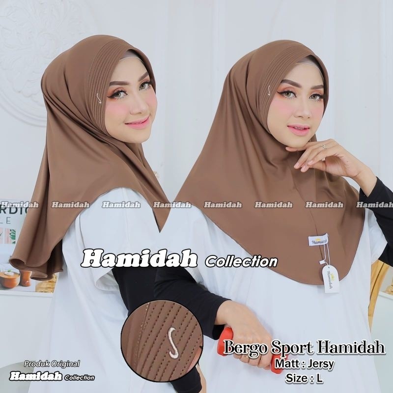 JILBAB BERGO SPORT HAMIDAH ORI BY HAMIDAH COLLECTION