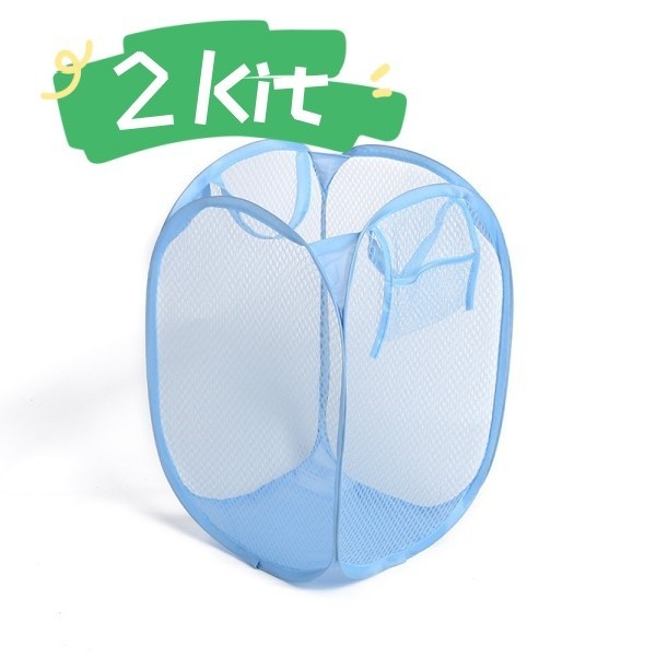 

Keranjang Baju Kotor Lipat 2 Pcs Tempat Pakaian Kotor Laundry Bag Aesthetic Minimalis