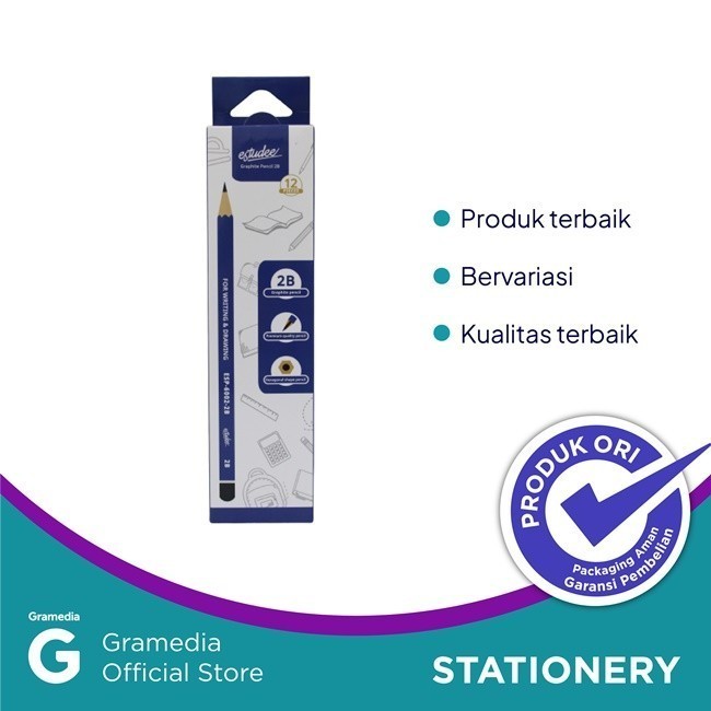 

Gramedia Surabaya - Estudee Graphite Pencil Esp-6002 2B/12 Box