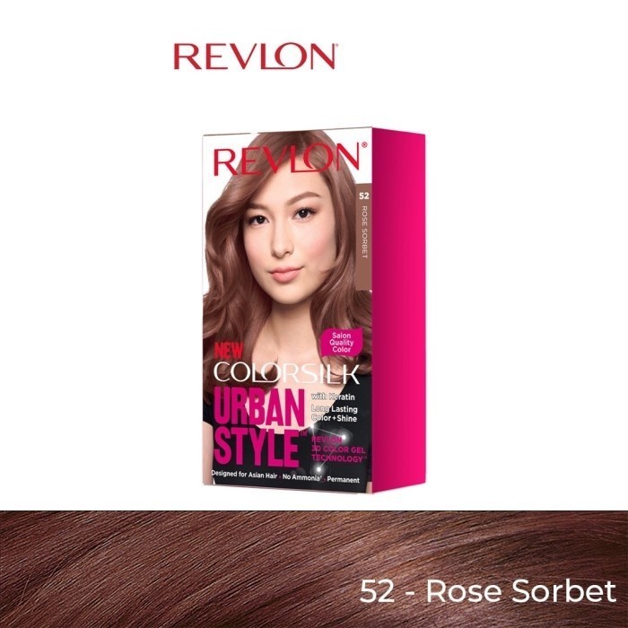 Revlon New Colorsilk Urban Style Hair Color - Semir - Cat Rambut - Rose Sorbet