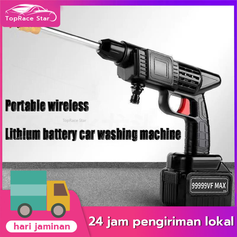 NEW Alat Cuci Motor Semprot Cordless Tekanan Tinggi Mesin / Mesin Cuci Steam Motor Mobil Baterai