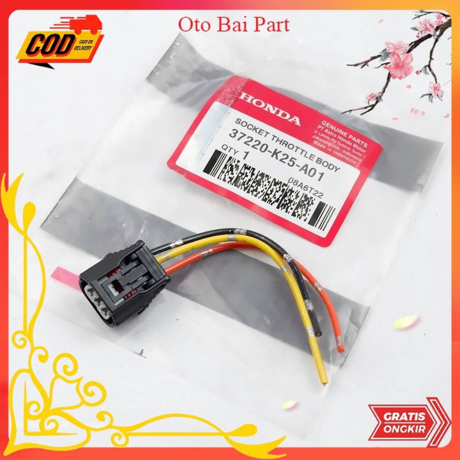 Kabel Socket Throttle Body TPS K25 Beat FI,  Vario 125 / 150 FI , Scoopy FI & Revo Part Motor