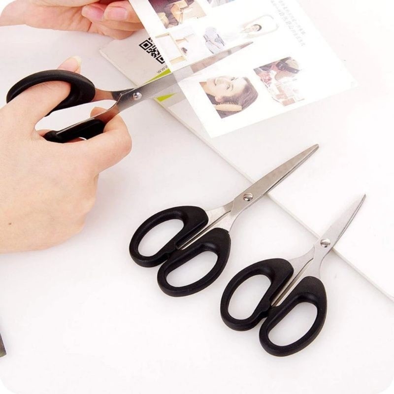 

Gunting Kertas Kain Serbaguna Gunting Plastik Dapur Daun Benang Besar Sedang Kecil Paper Scissors Alat Pemotong Tajam - KM 07