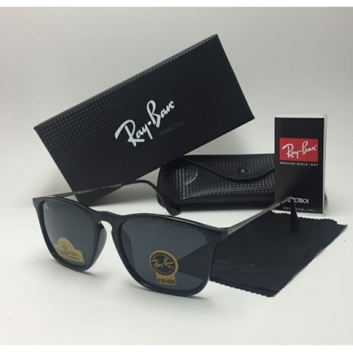 (COD) kacamata sunglasses Pria Rayban gaya lensa anti UV model chris Kaca Hard Diamond Authentic Mew