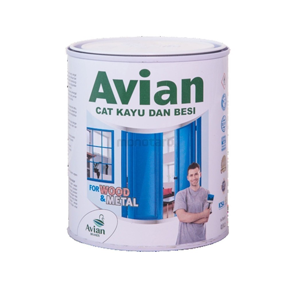 

AVIAN 0.9 Liter Cat Kayu dan Besi Berbagai Warna Ready Bandung