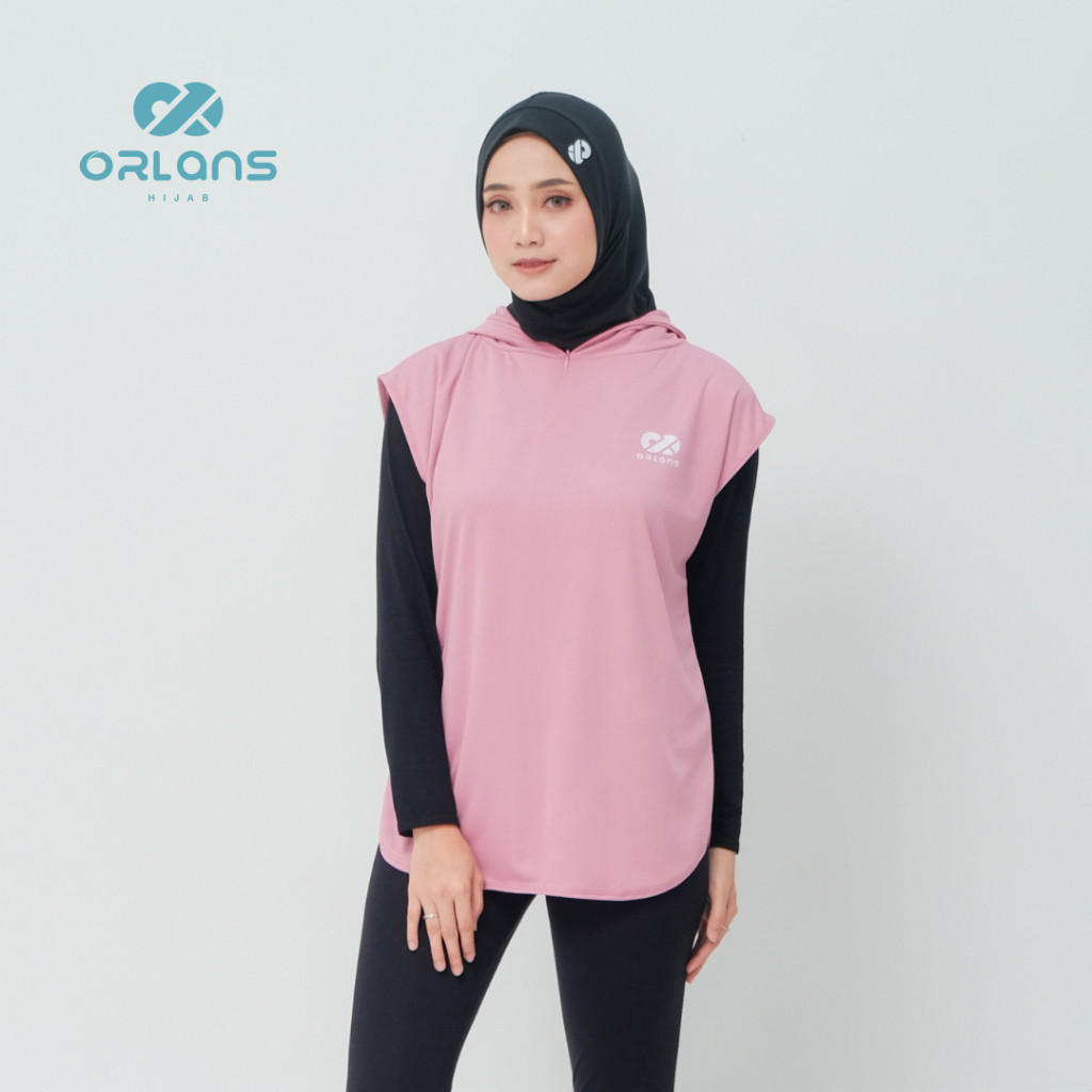 ORLANS - Flora Vest Hijab Baju Kaos Outer Olahraga Wanita Sport DryFit