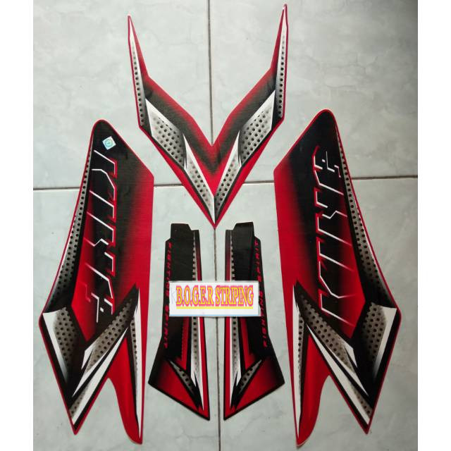 striping rx king 2008 merah
