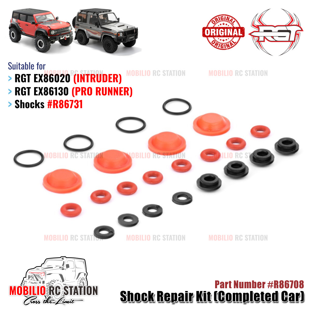 RGT Part #R86708 Shock Repair Kit (Completed Car) RC EX86020 Intruder EX86130 Pro Runner Crawler