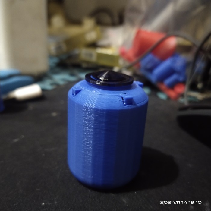 Aksesoris Diorama Diecast Tempat sampah / Tong Sampah - Biru, Tinggi 20mm