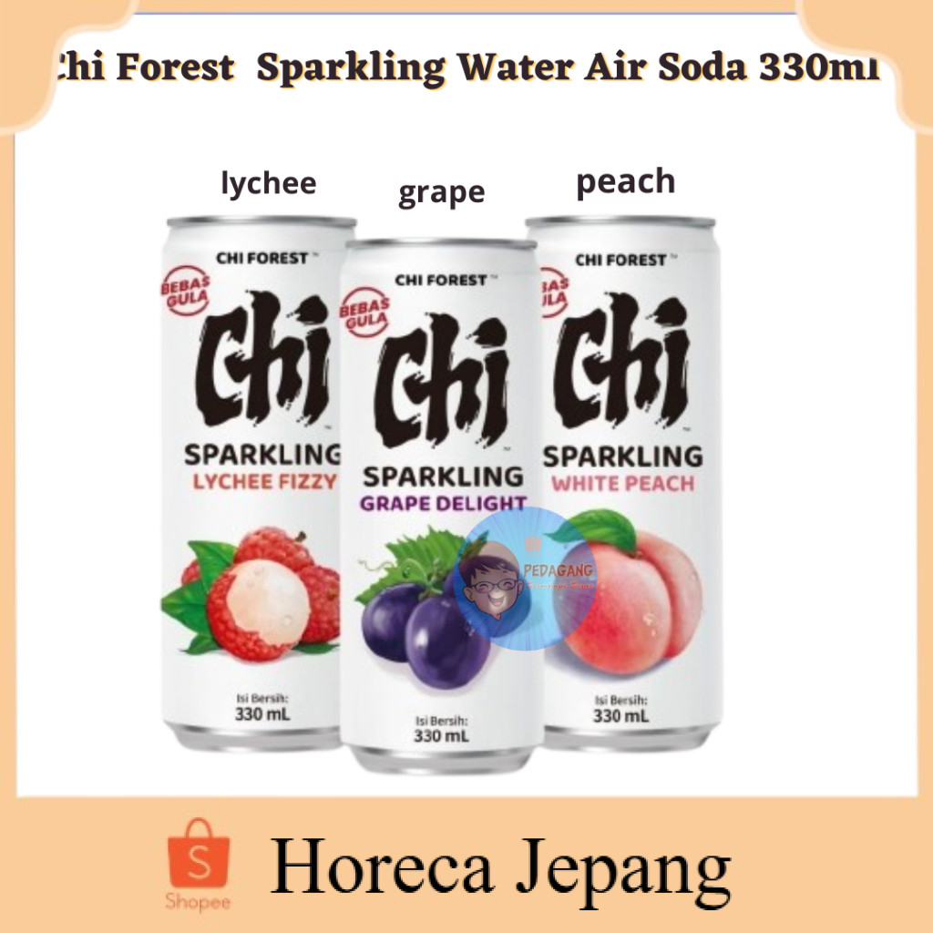 

Chi Forest Sparkling Water Air Soda 330mL/ chi forest / Minuman Soda Bebas Gula Lychee Peach Grape & Lime Chi Forest Sparkling Water 330ml / Air soda bebas gula