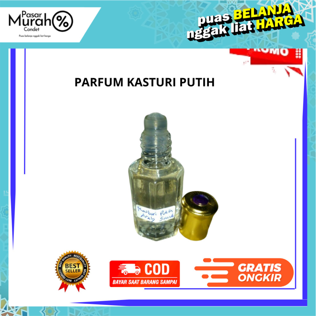 original Parfum Kasturi Putih Nabawi Original Import Arab Saudi