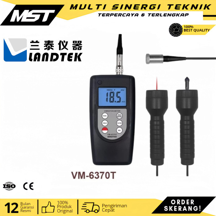 

VM-6370T | 2 in 1 Vibration meter and Tachometer Vibrometer (Landtek)