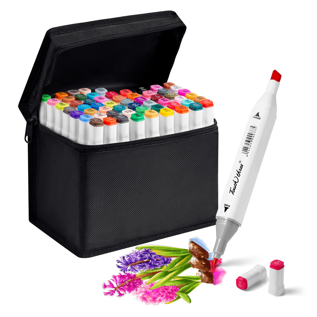 

Marker Pens Dual Tip Colored Artist Markers Professional for Art Sketch Coloring Books Painting Manga and Design
