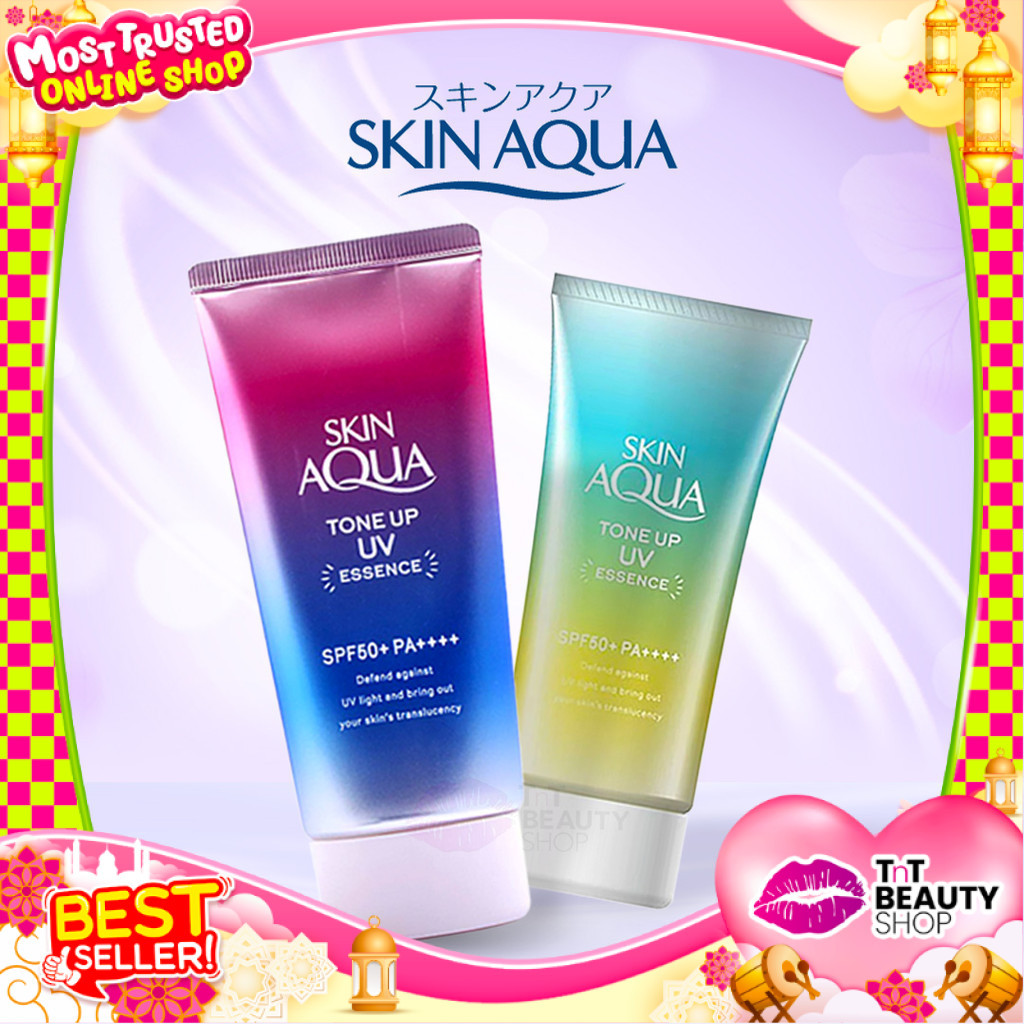 Skin Aqua Tone Up UV Essence SPF 50+ PA++++ 40gr - Mint Green 40gr | TnT Beauty Shop