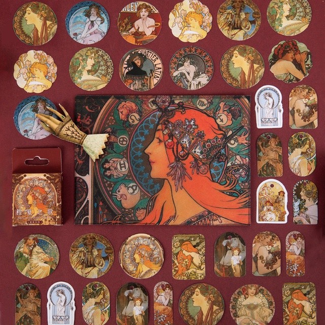 

46 Pcs Handbook Boxed Diary Album Decoration Material Sealing