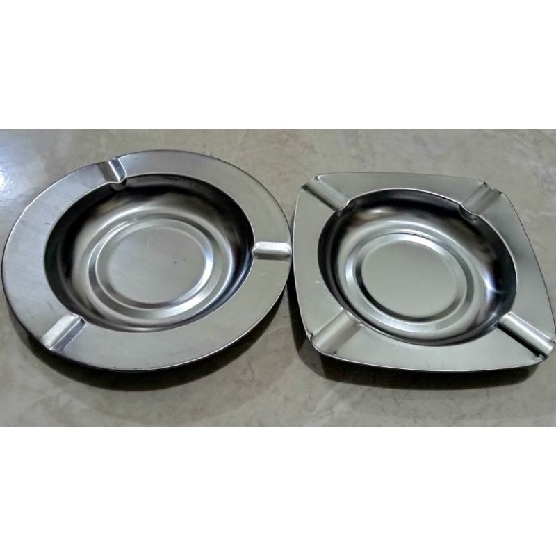 Asbak rokok stainless anti karat / Tempat putung rokok keren Kebutuhan Rumah