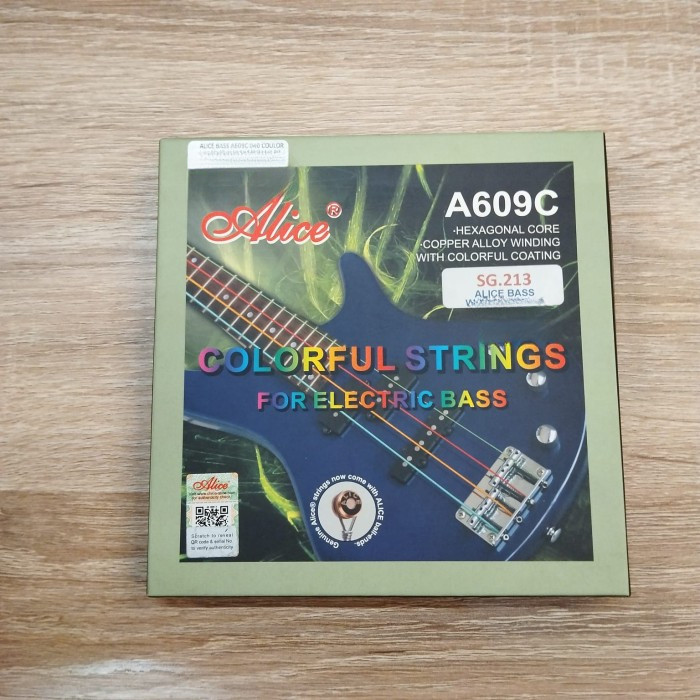 Senar Gitar Bass Alice A609C Senar Bass Elektrik Warna Warni Colorful Electric Strings