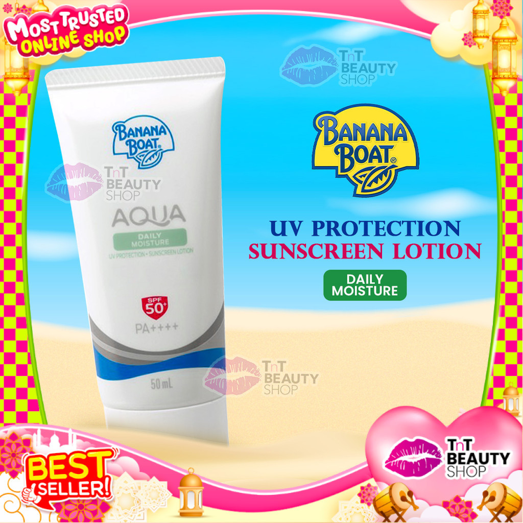 Banana Boat Simply Protect Aqua Daily Moisture Sunscreen Lotion SPF50+ 50 mL | TnT Beauty Shop